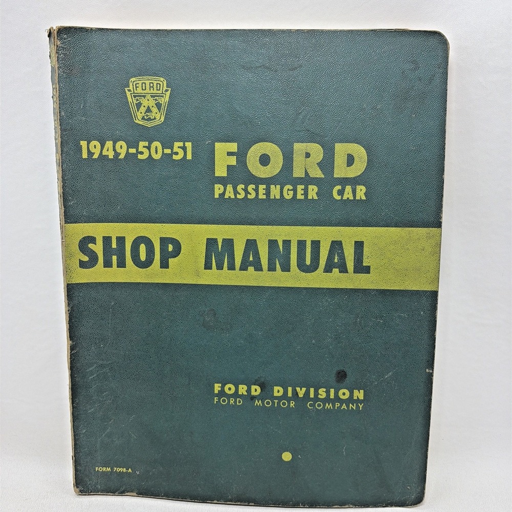 Vintage 1949 1950 1951 Ford Passenger Car Service Shop Manual Original 50s